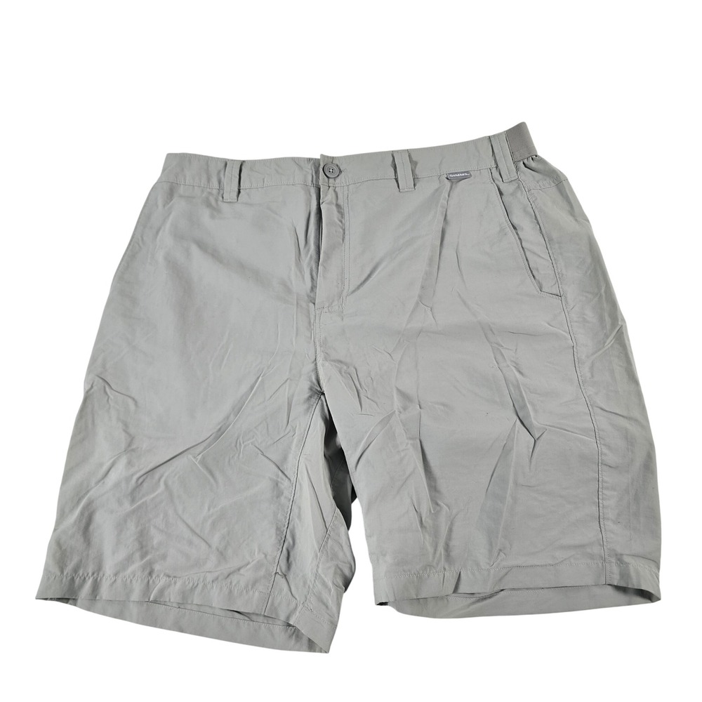Simms Fishing Shorts Mens 36 Gray Nylon Technical Hiking Outdoor 14588-020-36